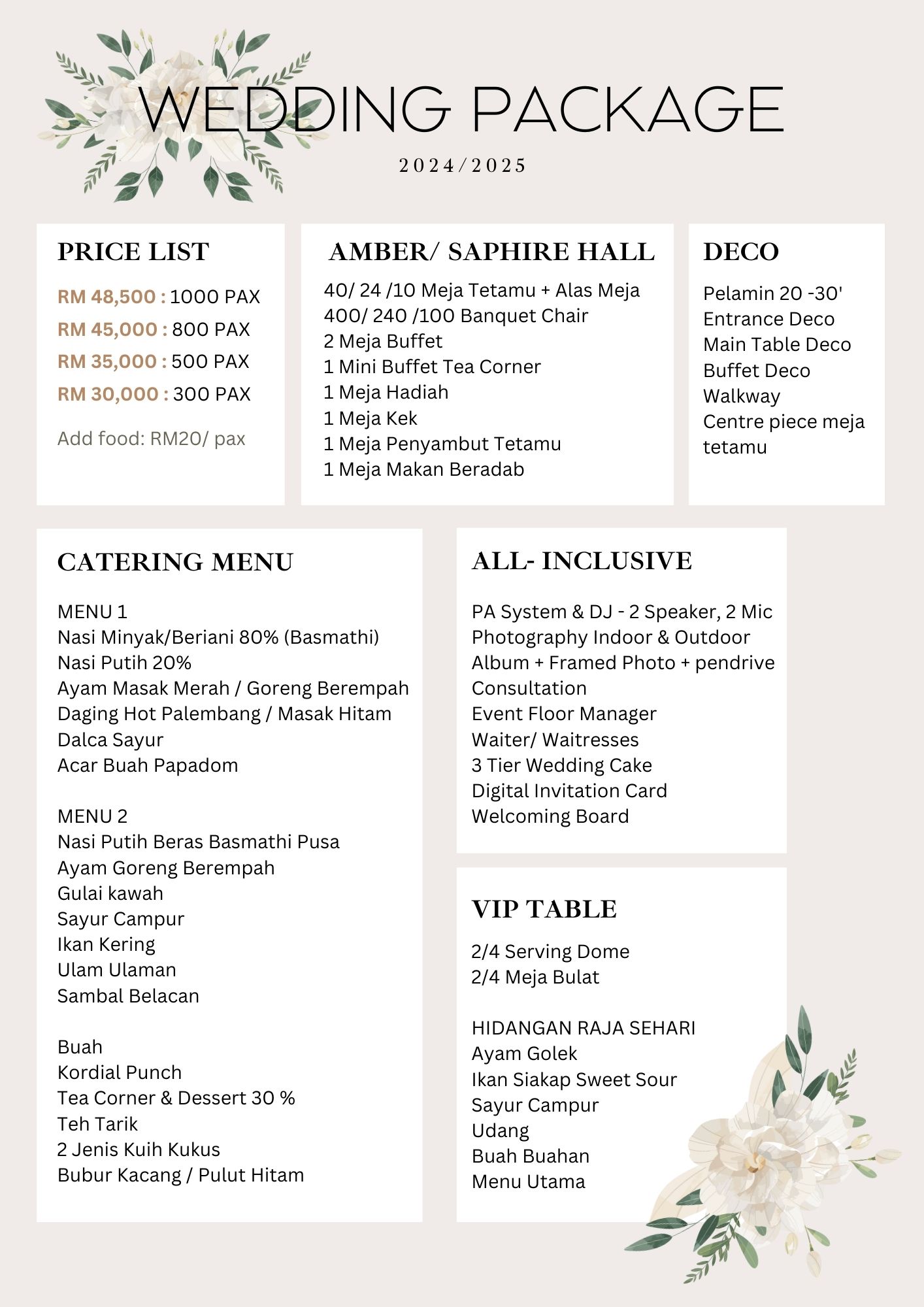 wedding package ecohill 3
